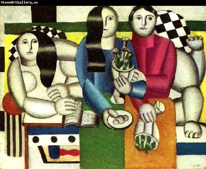 Fernand Leger kvinnor med bukett